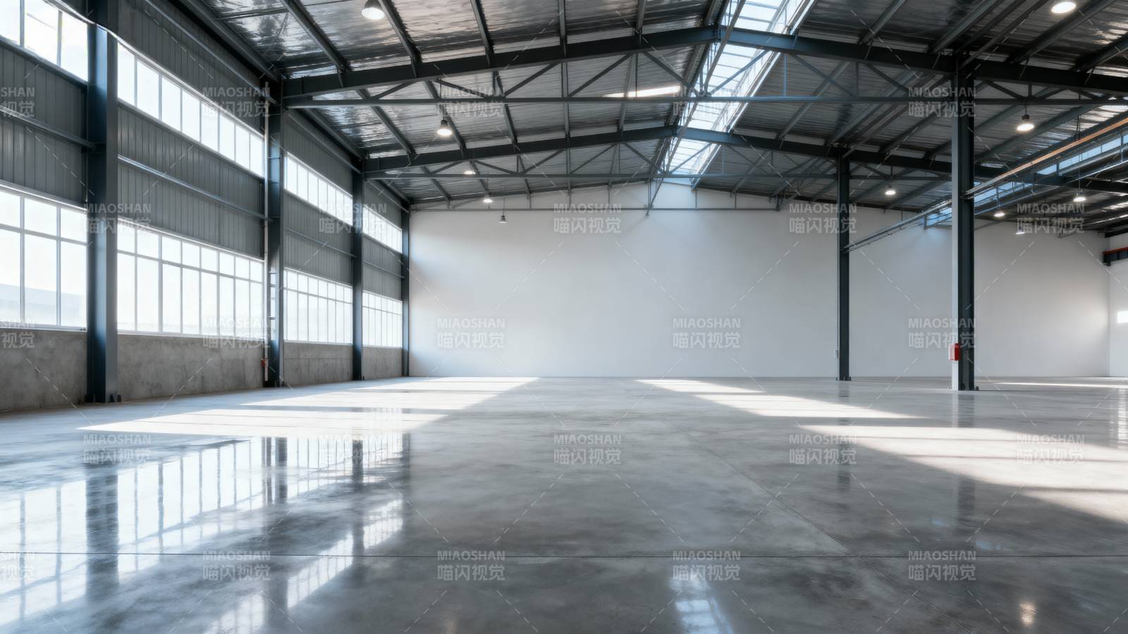 宽敞明亮的工业厂房图片