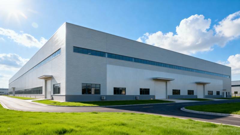 现代工业厂房外观图片