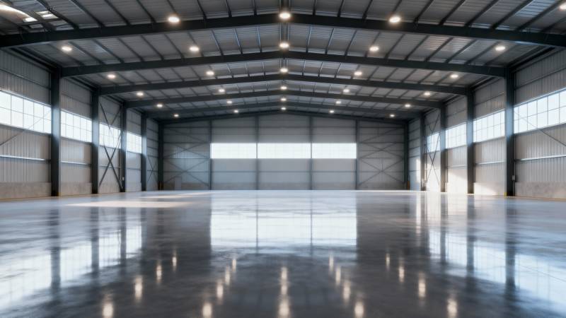 宽敞明亮的工业厂房图片