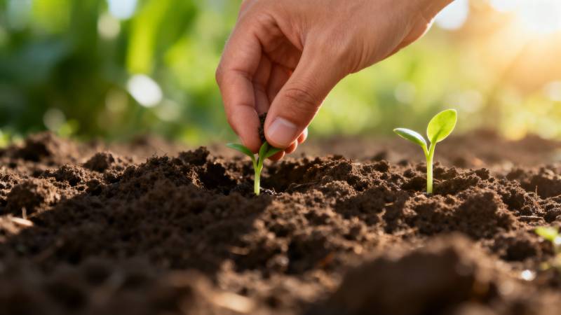 手植新绿 希望萌发图片