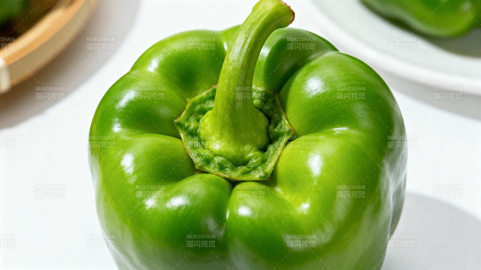 青椒特写图片