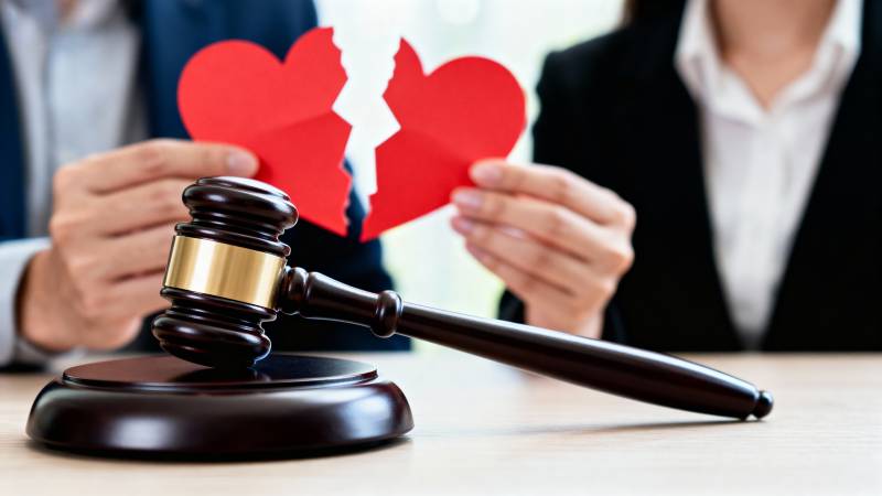 离婚诉讼现场图片