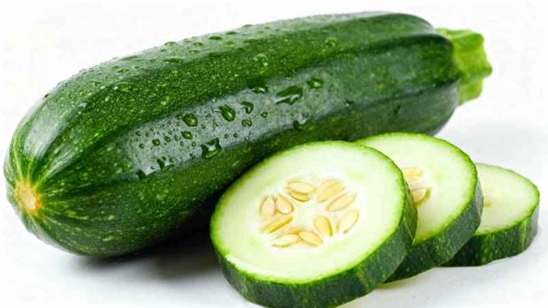 新鲜西葫芦切片图片