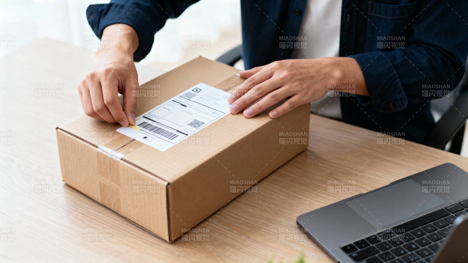 拆箱快递包裹图片