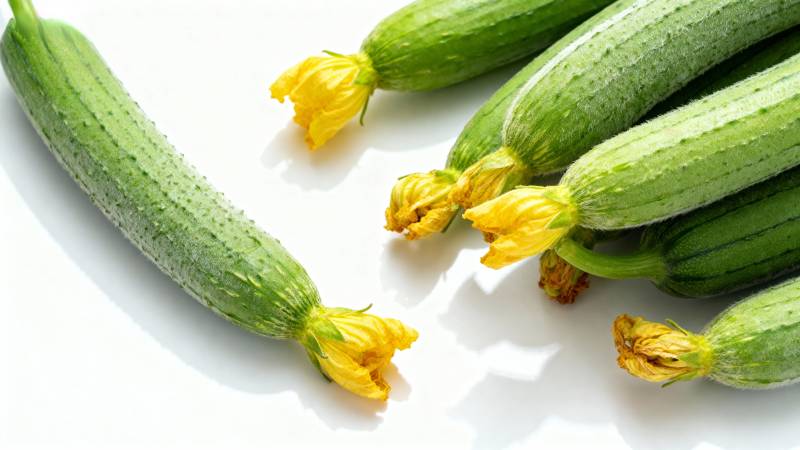 新鲜黄瓜带花图片