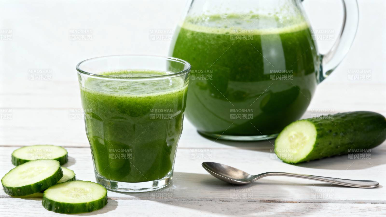 清爽黄瓜汁图片