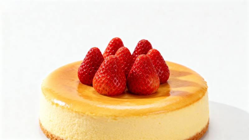 草莓芝士蛋糕图片