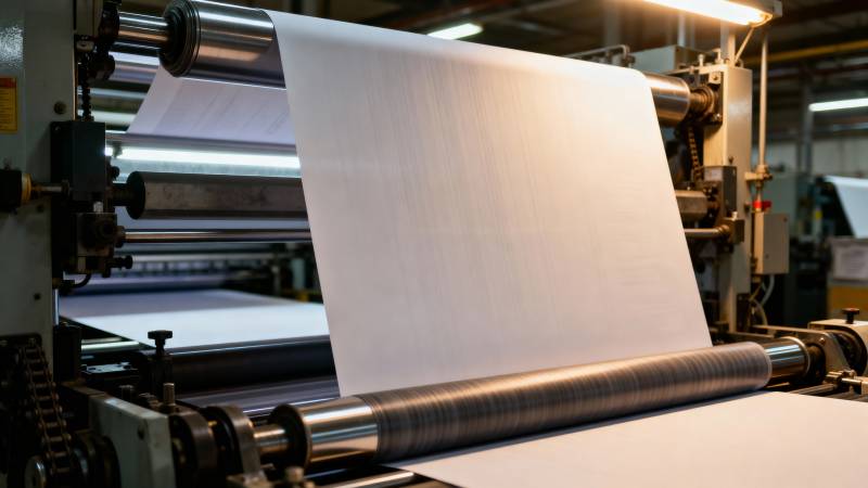 印刷机作业现场图片