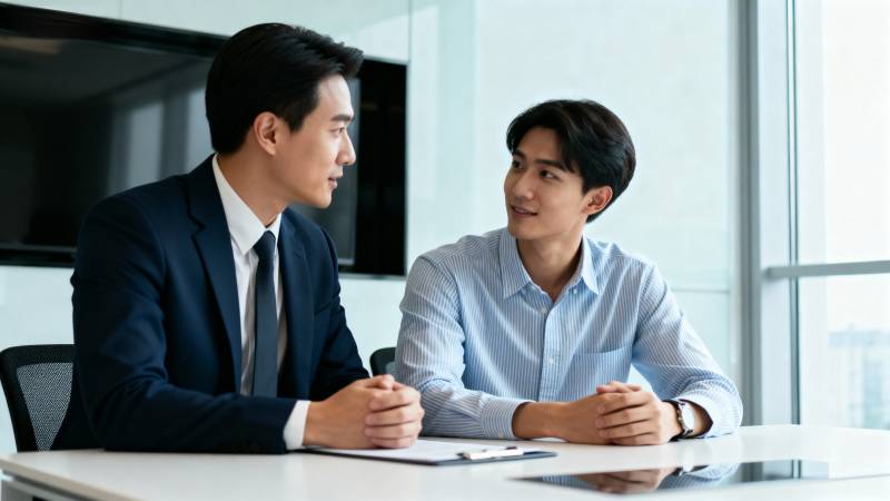 商务洽谈现场图片