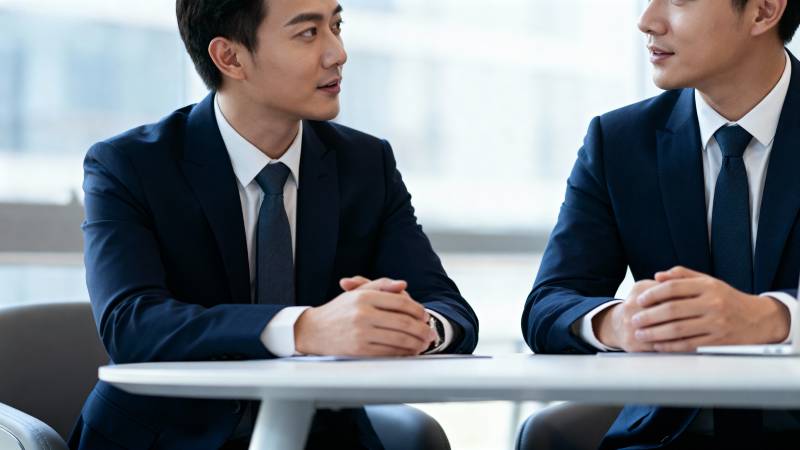 商务会谈现场图片