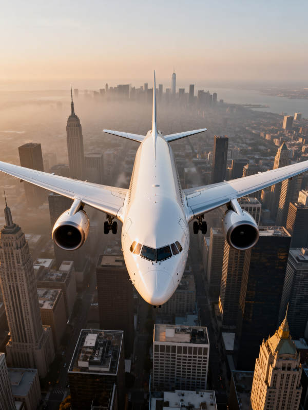 飞越都市晨曦图片