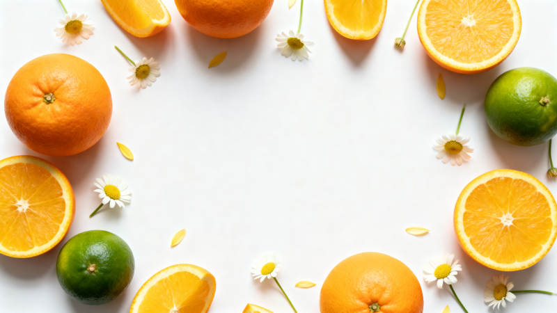 橙香花语 清新自然图片