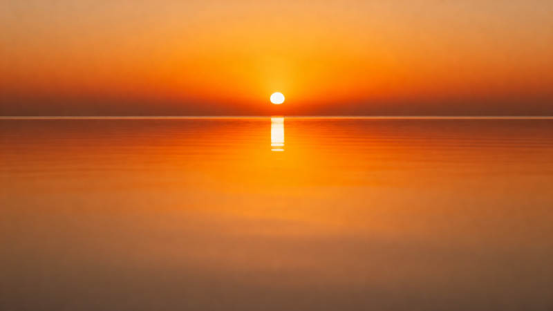 日出海平线图片