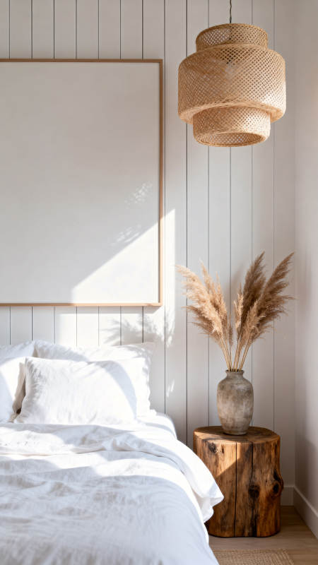 自然风卧室一角图片