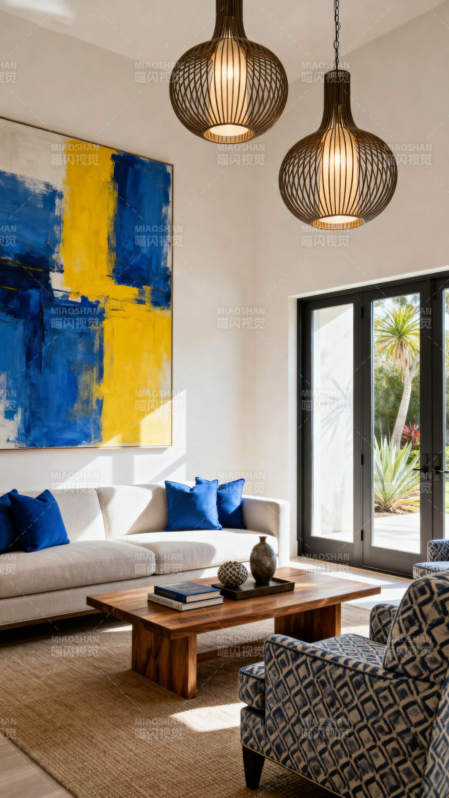 现代客厅艺术装饰图片