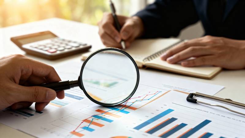 财务分析细节审视图片