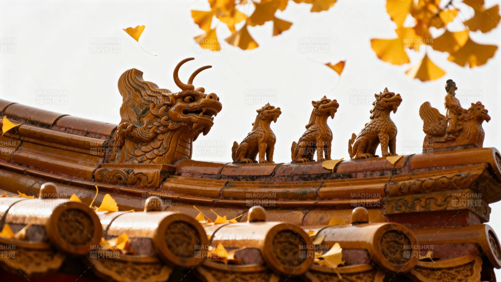 古建筑屋脊神兽图片