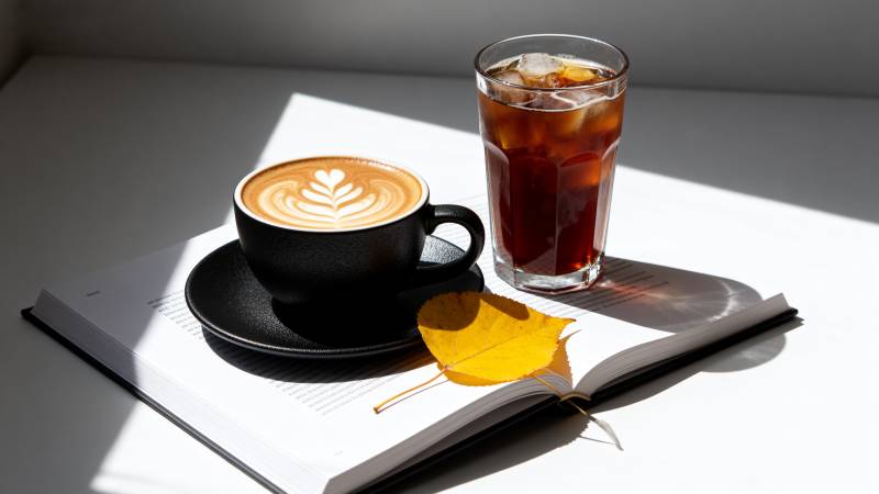 咖啡与书的静谧时光图片