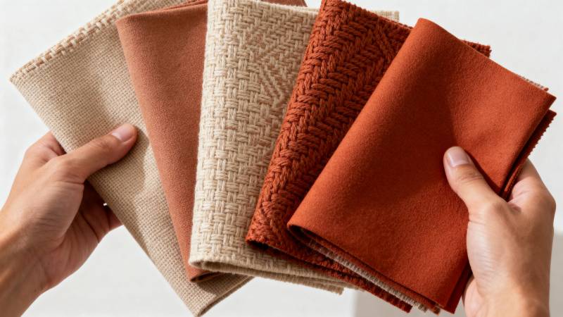 多色织物展示图片