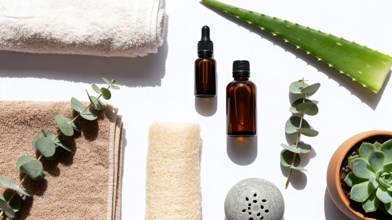 天然护肤套装图片