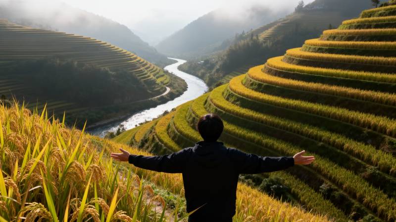 梯田风光 心旷神怡图片