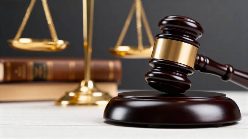 法槌与天平象征正义图片