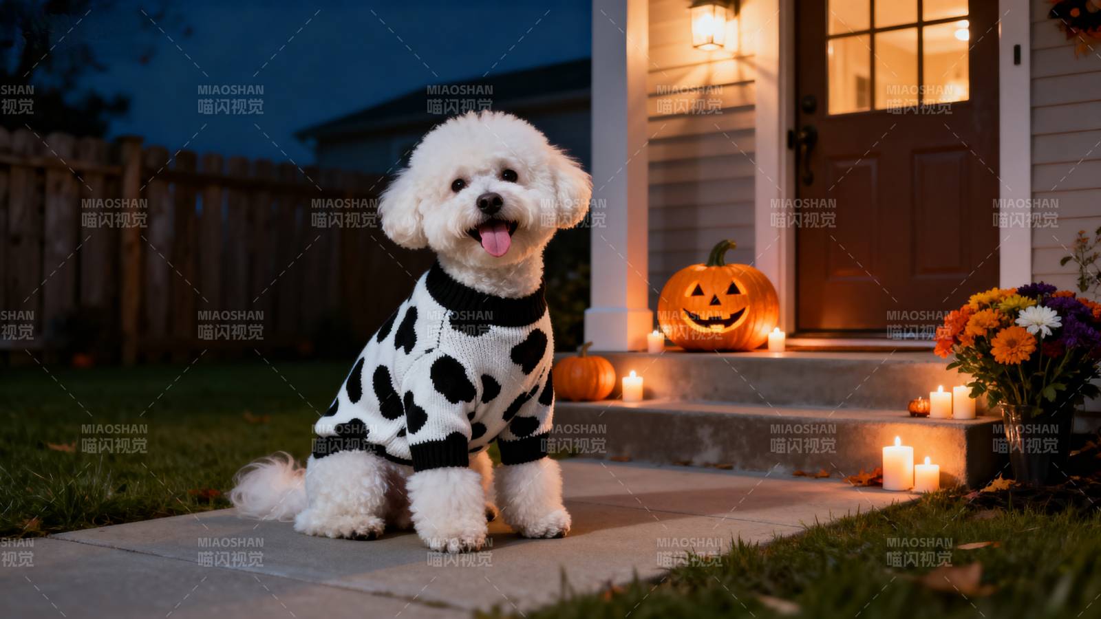 萌犬万圣夜趣照图片