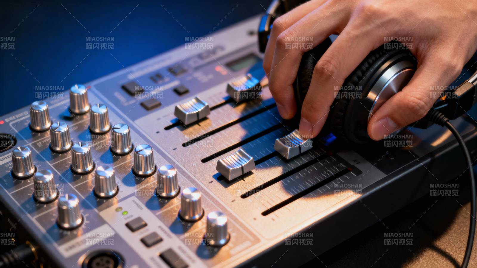 DJ调音台操作图片