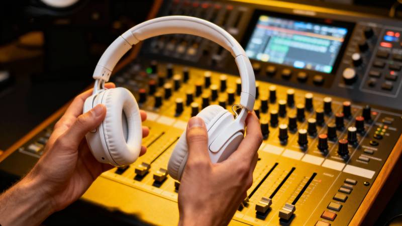 音乐制作现场图片