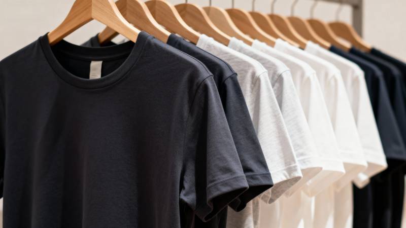 简约T恤陈列图片