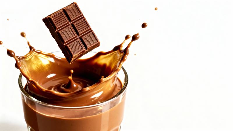 巧克力溅起瞬间图片