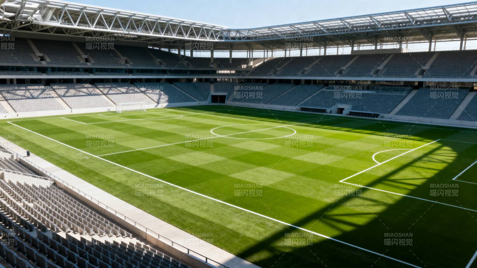 空旷的足球场图片