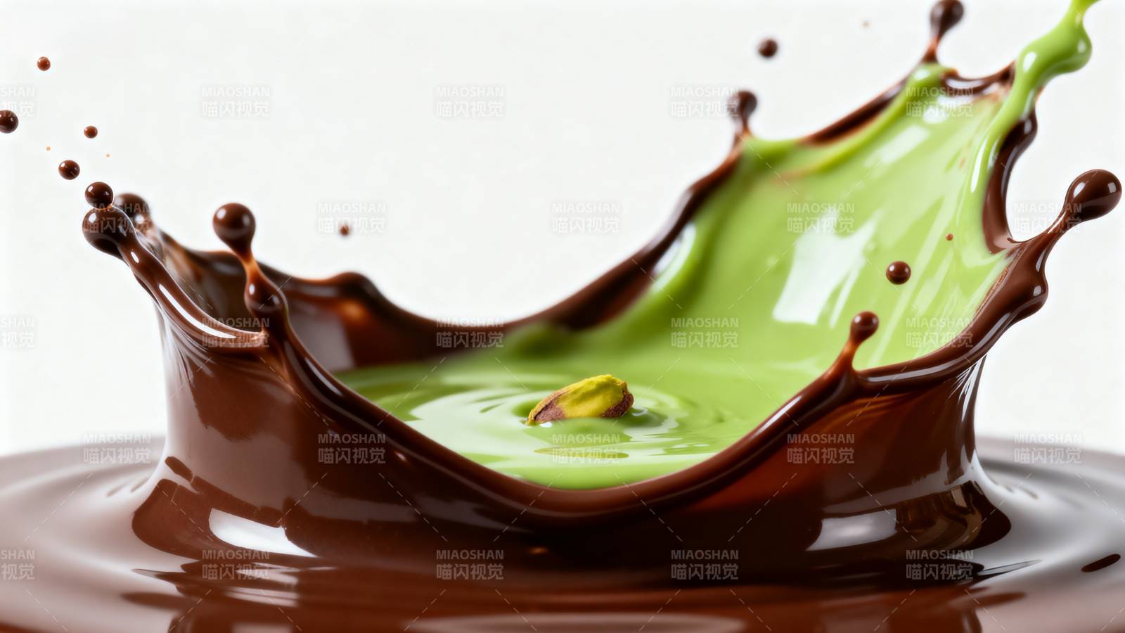 巧克力与抹茶的碰撞图片