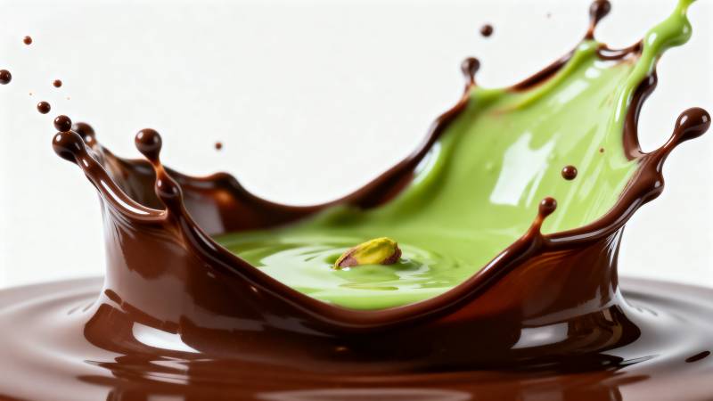 巧克力与抹茶的碰撞图片