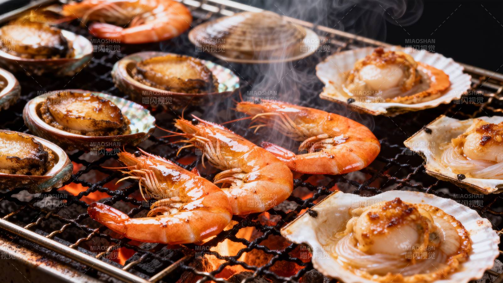海鲜烧烤盛宴图片