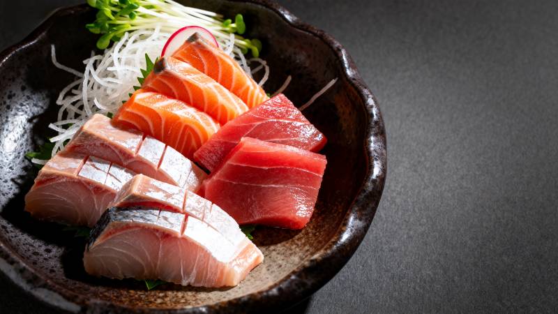 精致刺身拼盘图片