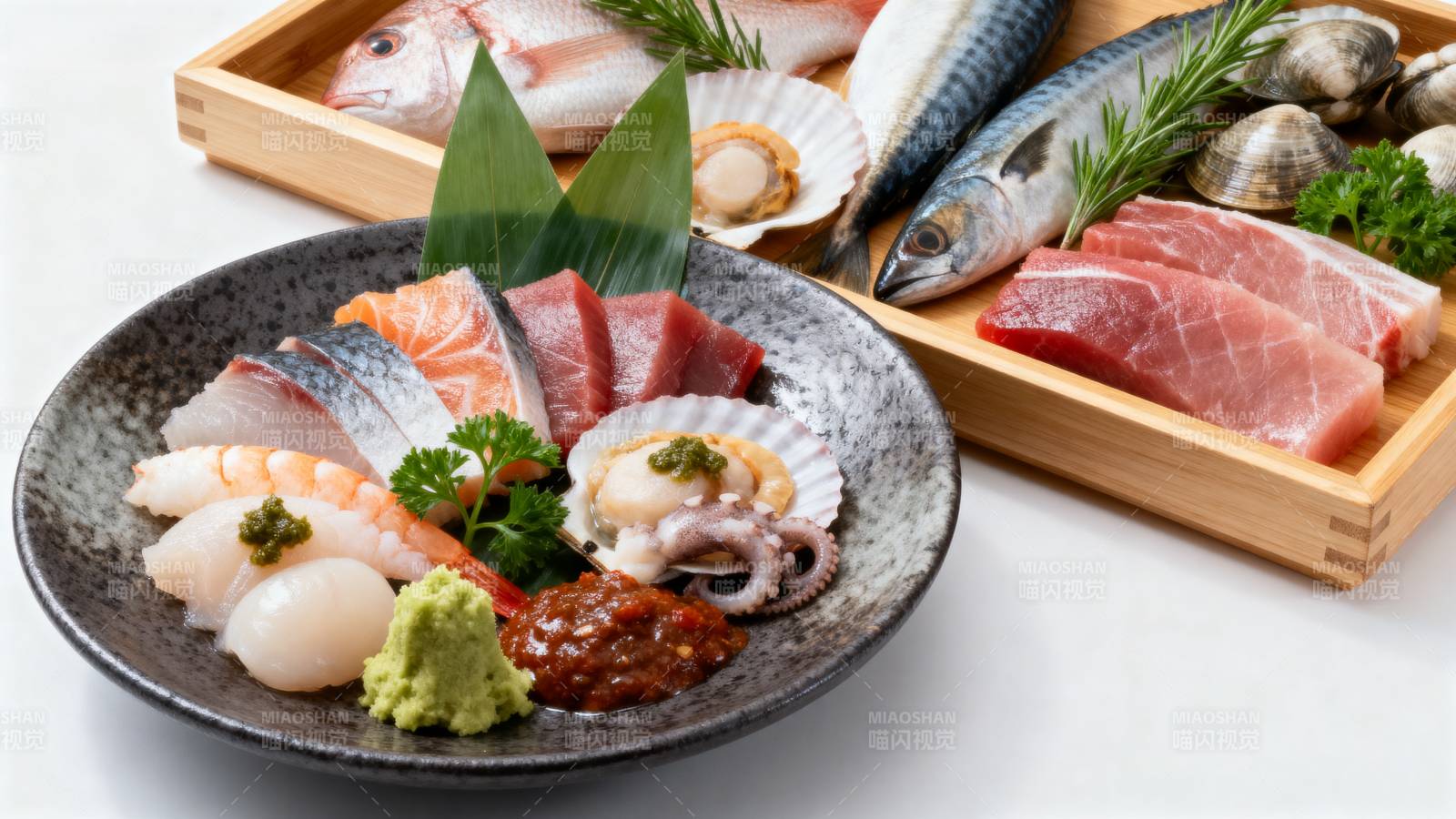 新鲜刺身拼盘图片