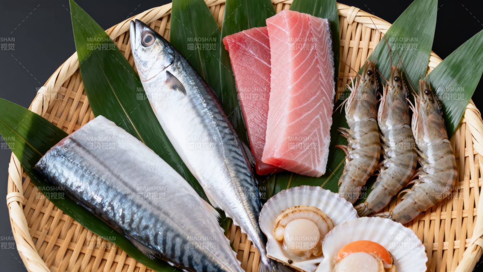 新鲜海鲜拼盘图片