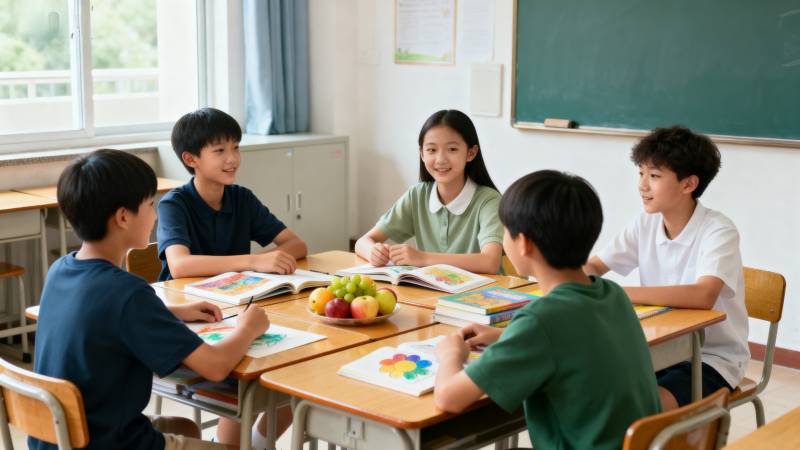 课堂小组讨论图片