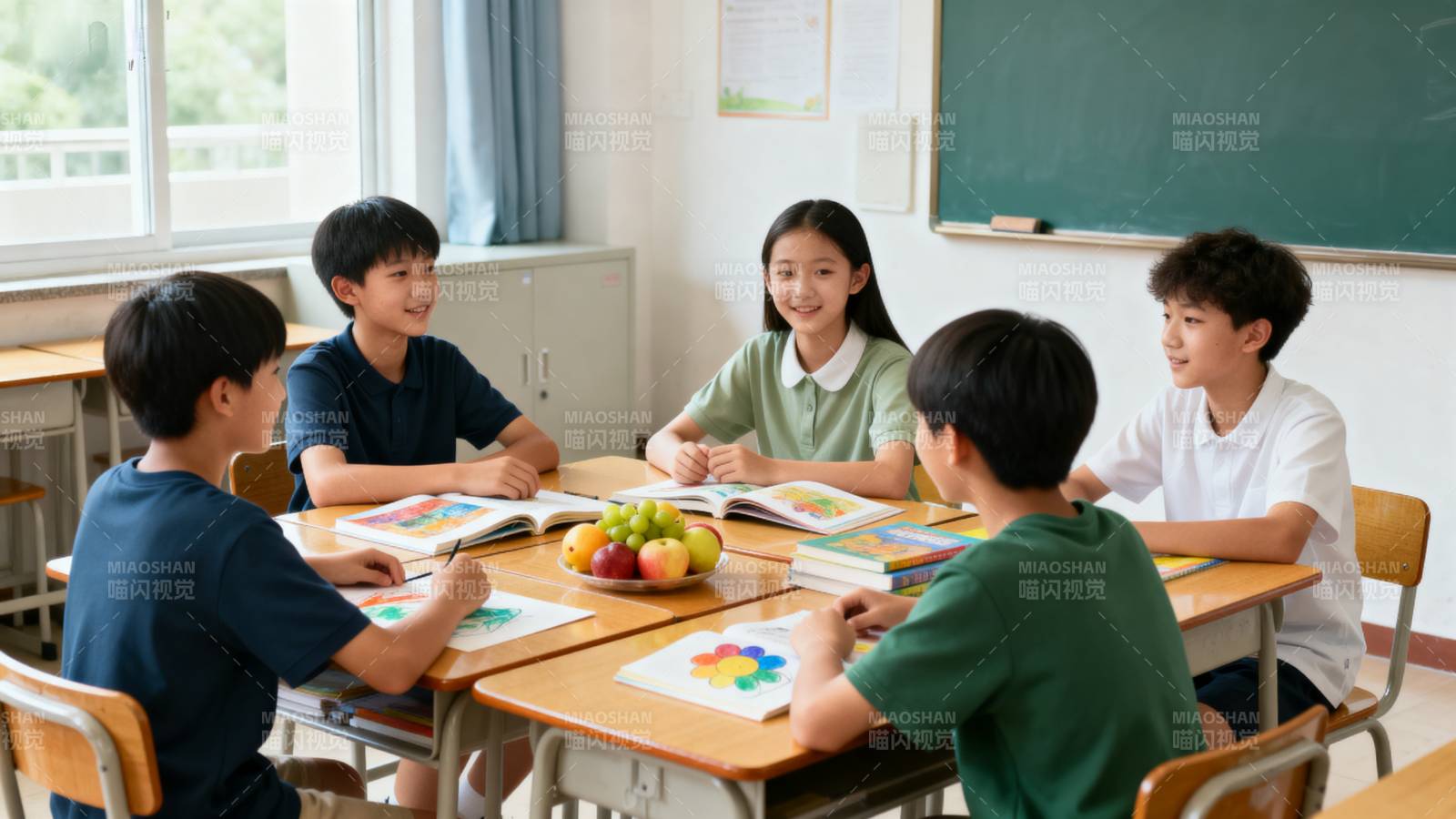 课堂小组讨论图片