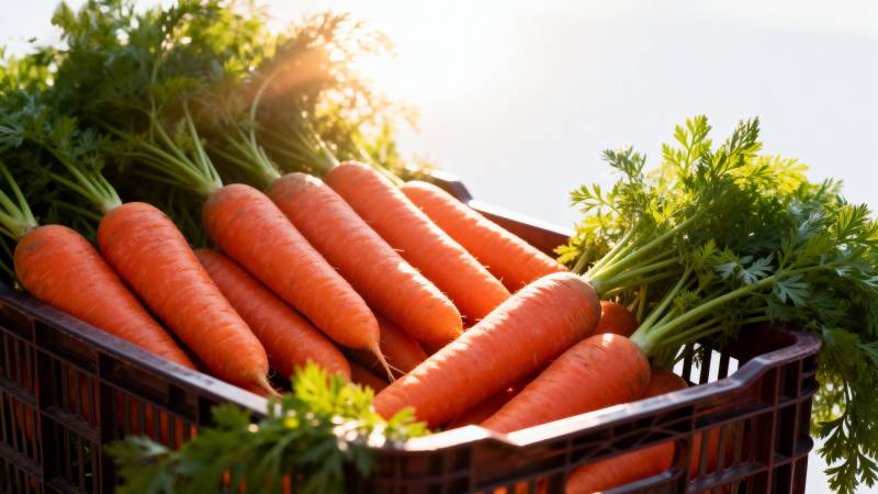 新鲜胡萝卜收获图片