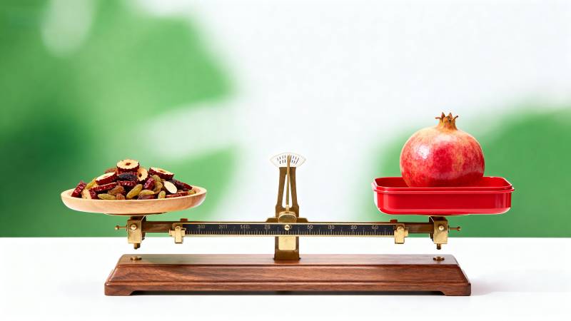 水果称重对比图片