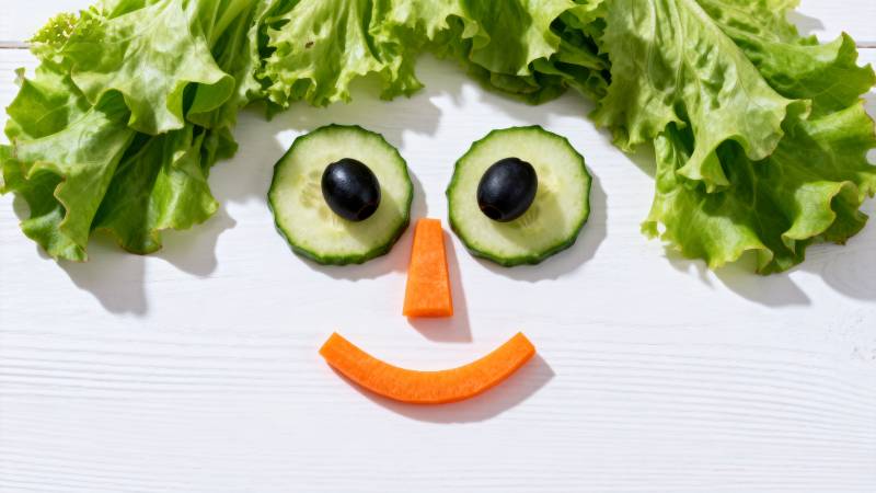 蔬菜笑脸创意摆盘图片
