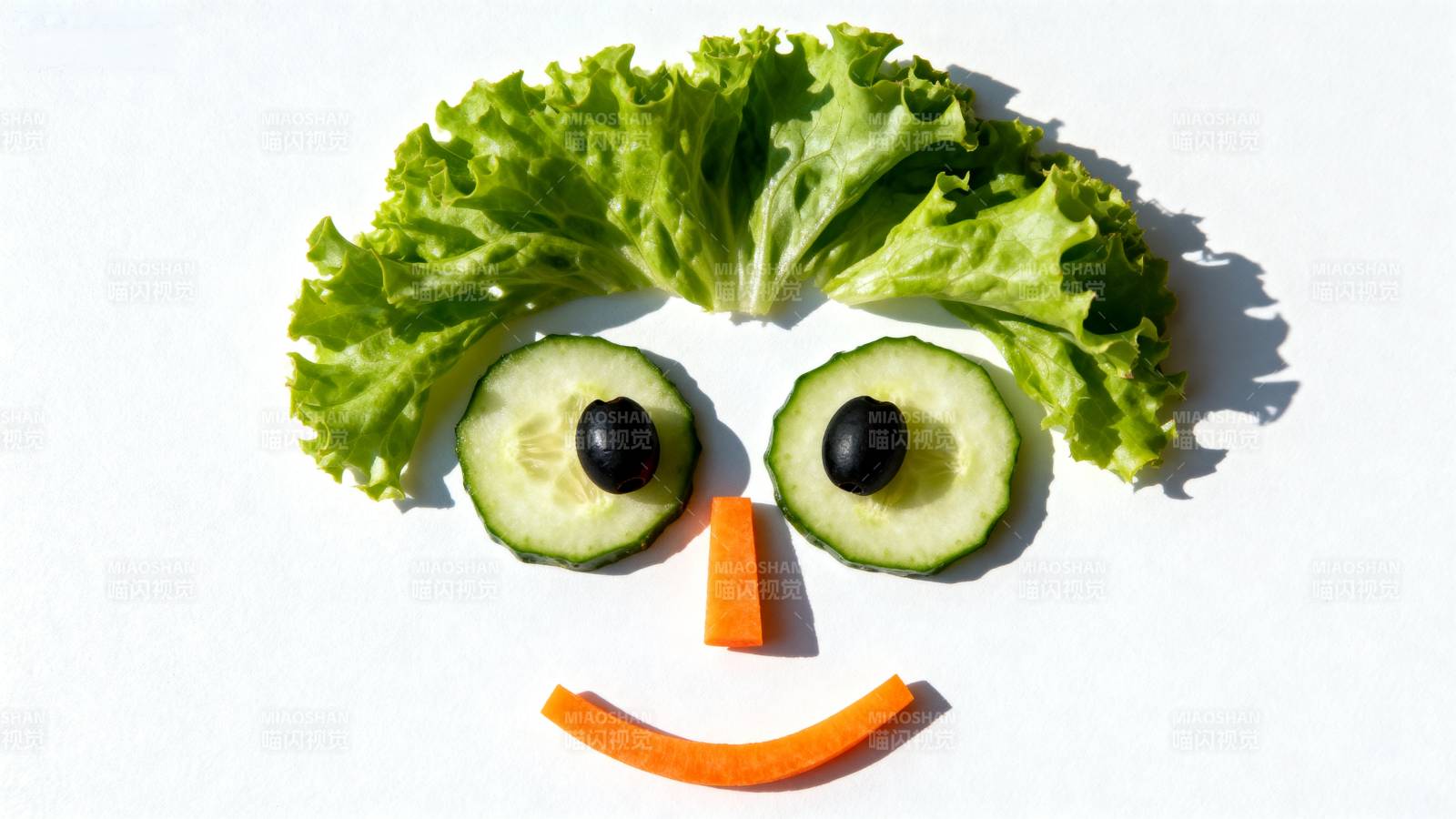 蔬菜笑脸创意摆盘图片