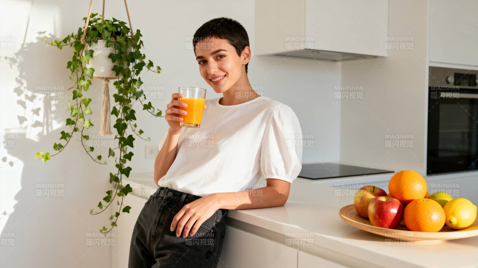 清新厨房 橙汁时光图片
