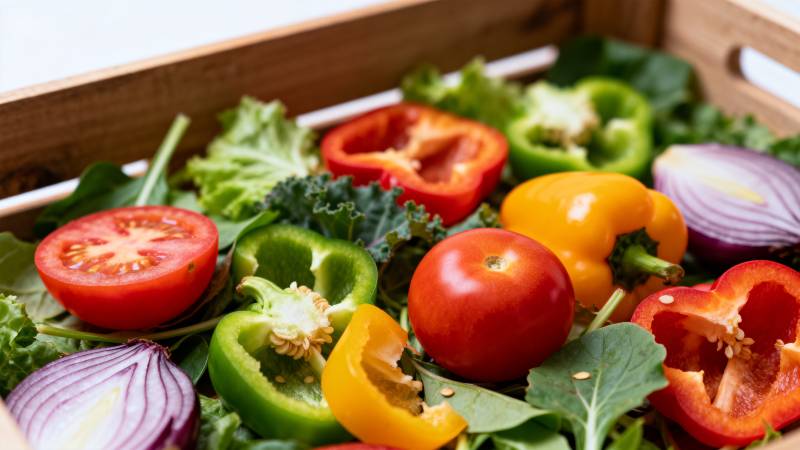 新鲜蔬菜拼盘图片