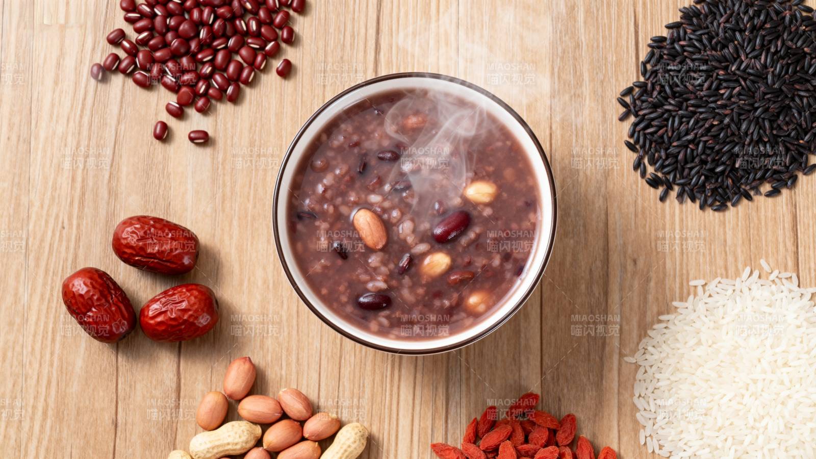 八宝粥食材拼盘图片