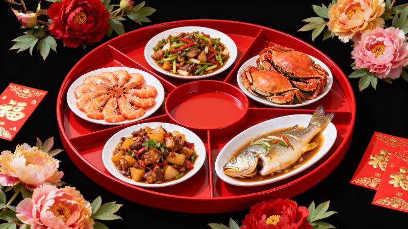 团圆年夜饭图片