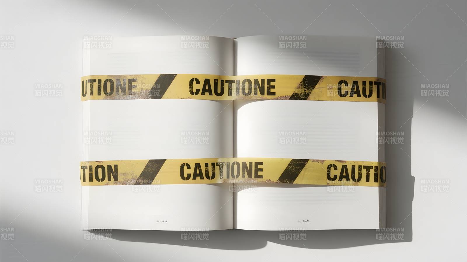 警示胶带封书页图片