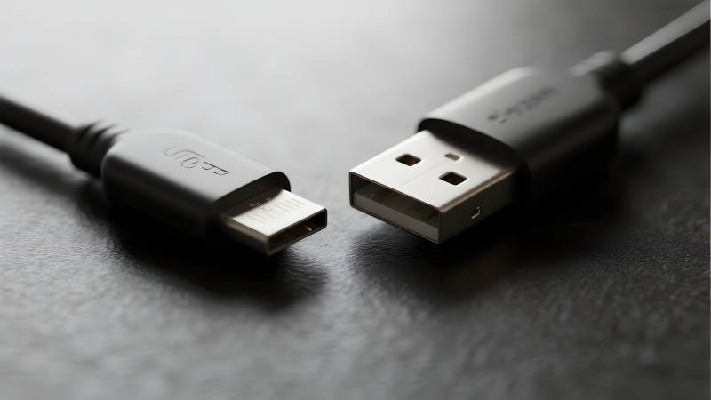 USB接口特写图片